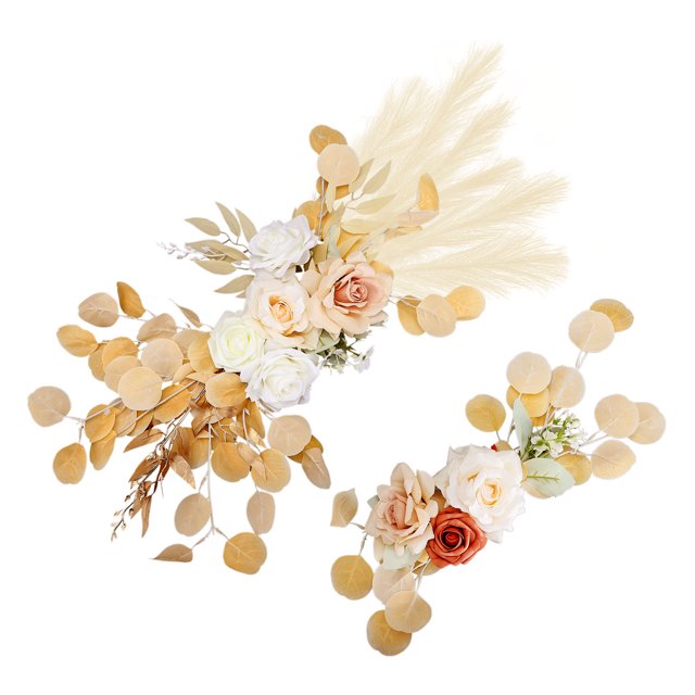 2 Uds Flor de Arco de Boda Botín de Flores Vívidas para Decoraciones de Ceremonia de Recepción de Boda Signo de Bienvenida ANGGREK Otros