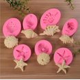 thumbnail image 4 of NETSENG 7pcs 3D Ocean World Silicone Fondant Mold Cake Decorating Sugarcraft Baking Moulds, 4 of 5