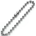 thumbnail image 6 of QQTDFG 8/10/12mm Cool Silver Mens Ball Chain 316L Stainless Steel Necklace or Bracelet-Silver-8mm-40inch or 101cm, 6 of 7