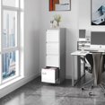 thumbnail image 4 of STANI 4 Drawers Vertical File Cabinets - 17.8" Deep Lockable Filing Cabinet - Metal Storage Cabinets for Home Office to Hanging Files Letter/Legal/F4/A4 Size, 4 of 8