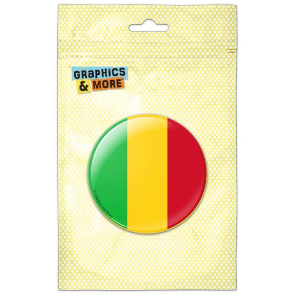 Mali National Country Flag Refrigerator Button Magnet