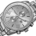 thumbnail image 3 of Men's Swiss Quartz Dual-Time Multifunction Stainless Steel Silver-Tone Bracelet Watch, 3 of 3