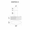 thumbnail image 3 of CWI Lighting Claire 5 Light Drum Shade Chandelier With Chrome Finish, 3 of 3