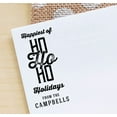 thumbnail image 3 of Printtoo Personalized Red Self Inking Happiest Of Ho Ho Ho Holidays Stamp Custom Christmas Rubber Stamper -68 x 30 mm, 3 of 6