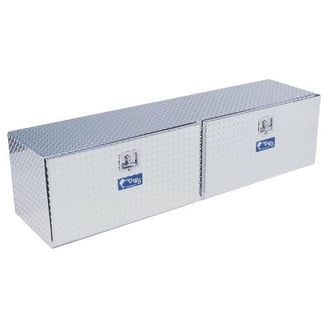 Weather Guard Crossover Truck Box – Silver, 71-1/2" W, 11.3 Cu Ft Storage, Gull Wing Lid