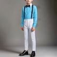 thumbnail image 6 of Samdudou Boys 2 Piece Formal Outfit Long Sleeve Button Down Shirt and Adjustable Suspenders Trousers Pants Set Gentleman Suit Wedding Guest Dress for Party and Speech, 6 of 6
