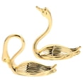 thumbnail image 5 of HOKARUA 2pcs Metal Swan Statue Swan Sculpture Decor Swan Table Decorations Elegant Swan Figurine, 5 of 6