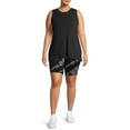 thumbnail image 2 of Avia Women's Plus Size Seamless Printed Bike Shorts, 2 of 5