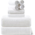 thumbnail image 1 of Juego de toallas Smuge, 8 piezas: 2 toallas de baño extra grandes y 2 toallas de mano, 1 of 6