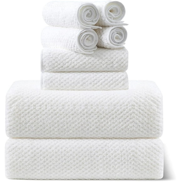 Juego de toallas Smuge, 8 piezas: 2 toallas de baño extra grandes y 2 toallas de mano