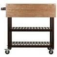 thumbnail image 3 of Winsome Langdon Drop Leaf Kitchen Cart, Cappuccino & Natural Finish, 3 of 15