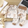 thumbnail image 2 of Toddler Baby Girl Fall Clothes Waffle Contrast Color Sweatshirt Pants Sets Winter Outfits 6-12 Months 12-24 Months 2t 3t 4t 5t 6t 7t 8t 9t Children,Comfy 12-18 Months, 2 of 6