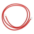thumbnail image 1 of Cable de inversor de batería de 5 pies con terminal de 3/8" Lug 7 AWG de Unique Bargains, cable de batería de cobre estañado, 1 pieza roja, 1 of 7