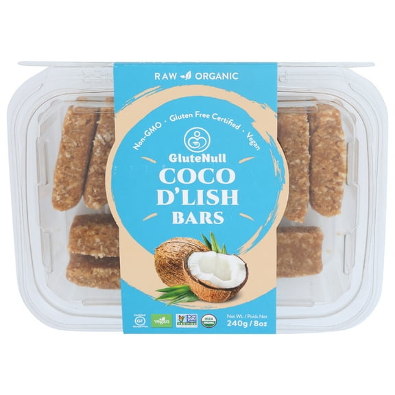 (Pack of 10) Glutenull Coconut Organic Bar 8 oz