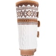 thumbnail image 3 of Muk Luks Women's Cheryl Faux Fur Lined Side Button Pattern Knit Boots, Wide Width Available, 3 of 5