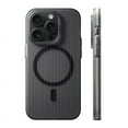 thumbnail image 1 of Geometric 3D Stripes Wireless Charging MagSafe Phone Case For iPhone 14 15Pro Max 15 13 Pro 16 Anti-fall Bumper Frosted Cover gray For iPhone 16 Plus, 1 of 6