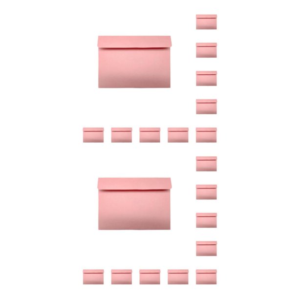 Seitruly Tarjeta de invitación Boda DIY Prop Ducha multicolor Estilo simple Regalo Papel Decoración Tarjetas de felicitación Sobre de Rosa 176x125mm 2piezas