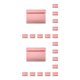 thumbnail image 1 of Seitruly Tarjeta de invitación Boda DIY Prop Ducha multicolor Estilo simple Regalo Papel Decoración Tarjetas de felicitación Sobre de Rosa 176x125mm 2piezas, 1 of 6
