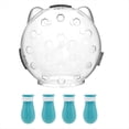 thumbnail image 1 of Bozal para Gatos para Acicalamiento, Casco con Bozal Transpirable para Gatos con 4 Zapatos de Silicona, Casco de Astronauta para Gatos, Casco Antimordeduras para Gatos S, 1 of 7