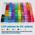 thumbnail image 2 of Tomorotec 100PCS Polymer Clay Value Pack 82 Colors in Bulk Small Blocks Starter Kit with Tools, Individually Wrapped Oven Modeling Clay, Molding DIY Clay, Baking Clay for Sculpting for Kids Beginner, 2 of 8