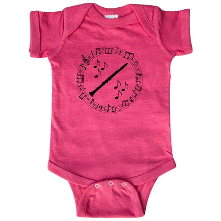 

Inktastic Clarinet Music Silhouette Gift Gift Baby Boy or Baby Girl Bodysuit