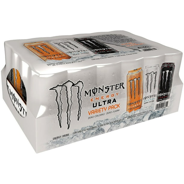 Monster Energy Ultra Variety Pack, 16 Fl Oz, 24 Ct