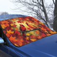 thumbnail image 3 of Xoenoiee Cardinal Maple Leaves Print Car Windshield for Ice and Snow Cover, Front Windshield Sunshade Thanksgiving Decoration Windproof Front Window Protection Universal for SUV, Truck, Sedan, Van, 3 of 7