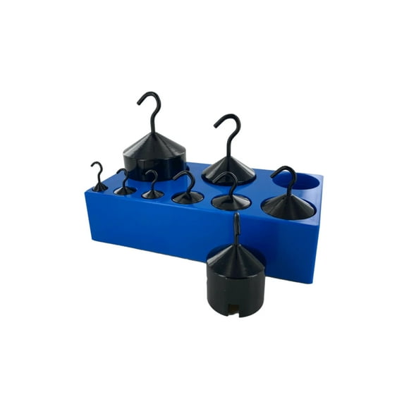 United Scientific™ Ensemble de Poids, Ensemble de 9 Poids (10g à 1000g), Finition Émail Noir, 1 Ensemble