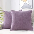 thumbnail image 1 of Fundas de almohada HPUK Linen, 45 x 45 cm, paquete de 2 unidades, Lavender Mist, 1 of 9