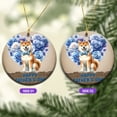 thumbnail image 2 of Shiba Inu Proud Dad Happy Father's Day Ceramic Round Ornament Shibas Dog Lovers Gifts Idea Home Tree Decor - 02008, 2 of 5