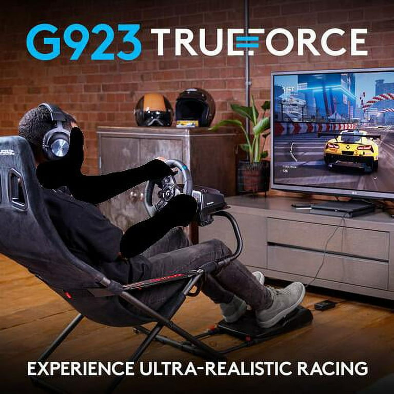 Logitech G G923 TRUEFORCE Sim Racing Wheel and Pedals for PC, PS4 &  PS5,Video Game Accessory 