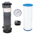 thumbnail image 1 of Swimline HYDROTOOLS Sure-Flo Cartridge Pool Filter Tank & Element ONLY for Above Ground Pools | 70 SQ FT | for Pools Up to 19000 Gallons | Energy Efficient | Non-Corrosive Materials, 1 of 8