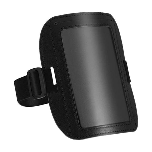 Adjustable PU Leather Armband Card Holder With Elastic Band Design For Work Travel Business Supplies