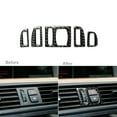 thumbnail image 1 of POSSBAY For BMW 5 Series F10 2011-2017 Carbon Fiber Air Conditioning Outlet Trim Cover, 1 of 5