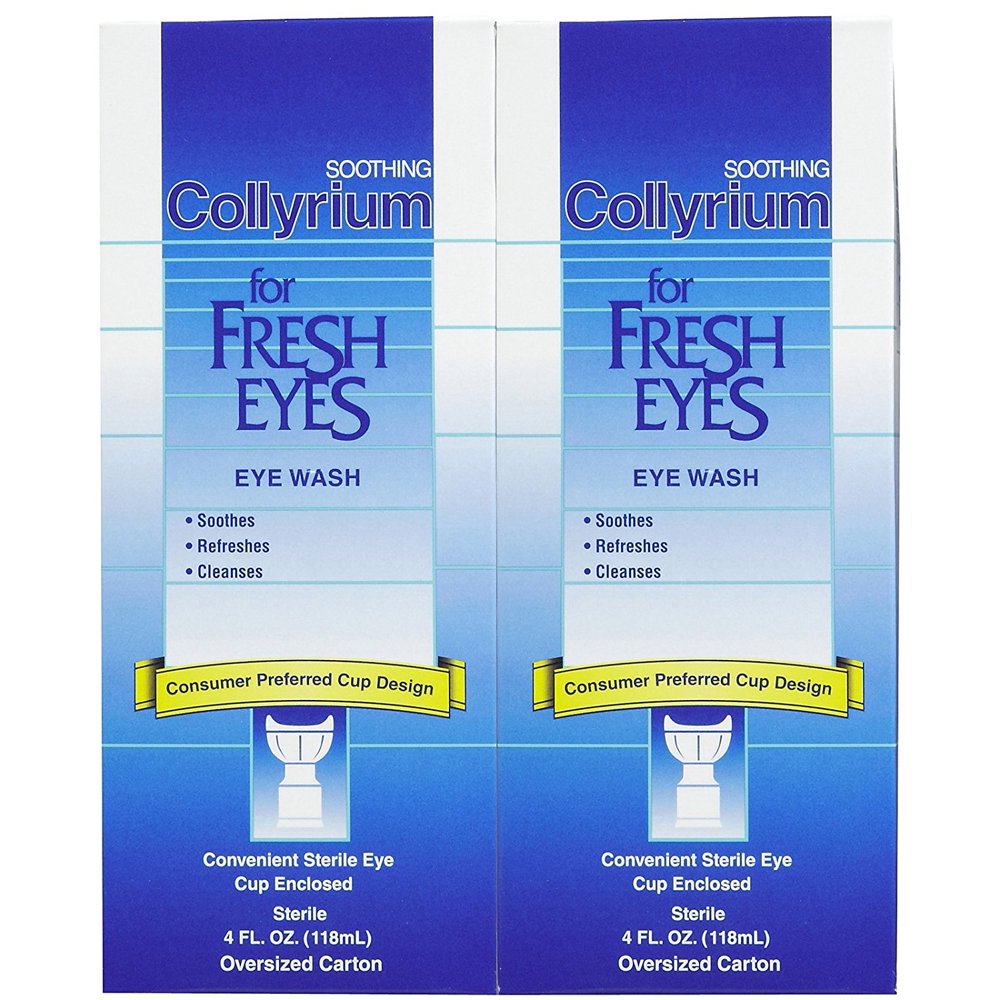 Bausch & Lomb Collyrium For Fresh Eyes Eye Wash4 oz, 2 pack, Bausch