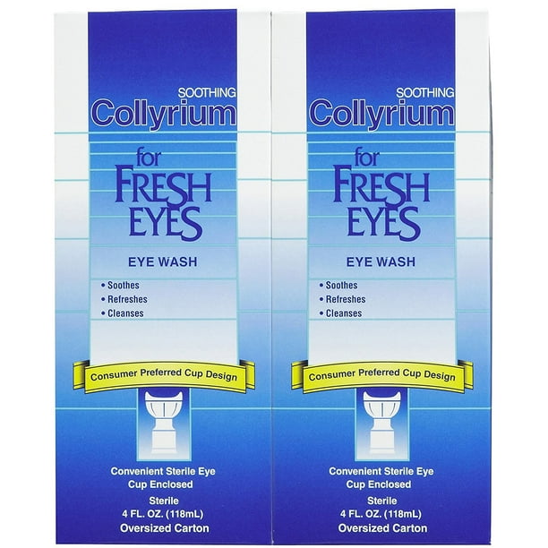 Bausch & Lomb Collyrium For Fresh Eyes Eye Wash4 oz, 2 pack, Bausch