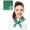 Snowman - Deep Green - 21"x21", variant on Women's Christmas Theme Lightweight Soft Silk Feeling Scarf 35" x 35" or 21" x 21"