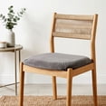 thumbnail image 4 of Elastic Velvet Dining Chair Seat Cover - Stretchable Slipcover for Curved Wooden and Upholstered Chairs, Dust and Stain Resistant Versatile Cushion Cover, 4 of 5