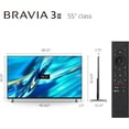 thumbnail image 2 of Sony BRAVIA 3 II 55" 4K HDR LED Google TV with Gemini - 2026, 2 of 5