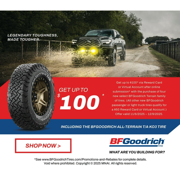 Free Shipping! BF Goodrich All-Terrain T/A KO2 All-Season LT255