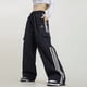 thumbnail image 2 of Pantalones casuales rectos con rayas laterales retro para hombres y mujeres, pantalones versátiles de pierna ancha de calle alta, 2 of 3