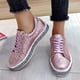 thumbnail image 1 of Zapatos de plataforma de boca baja para mujer, informales, con cordones planos, con lentejuelas, nuevo estilo Wmkox8yii FOPL2421, 1 of 8