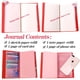 thumbnail image 5 of Set de regalo con diario de cuero rosa y bolígrafo en forma de corazón con forma de diamante para hija, 5 of 6