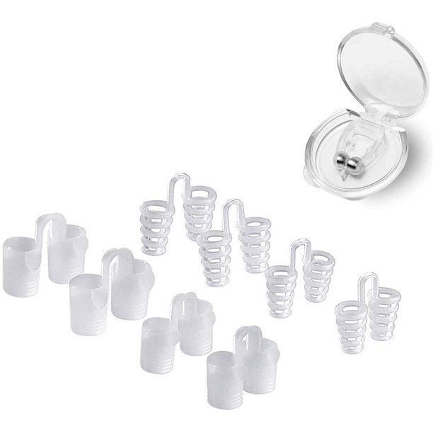Snore stopper set of 9, anti snoring nose clip, snore stopper made of