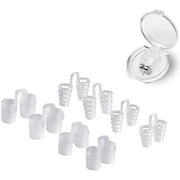 Snore stopper set of 9, anti snoring nose clip, snore stopper made of soft silicone, improve breathing, nose spreader
