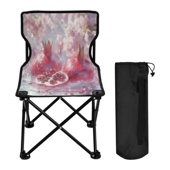 BZSMCE Camping Chairs Modern Sparkling Pomegranate Dreams Pattern Folding chair
