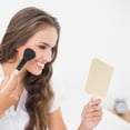 thumbnail image 3 of Unique Bargains Portable Square Handheld Mirror 1 Pc Light Yellow 6.3"x3.54"x0.24", 3 of 5