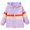 Purple, variant on NIEWTR Winter Coats Toddler Boys Girls Cartoon Prints Casual Light Coat Hooded Jacket Windproof Zipper Outwear Cozy Versatile