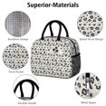 thumbnail image 4 of Insulated Lunch Bag for Women, Floral Print Oxford Fabric Lunch Box, Leakproof Thermal Cooler Tote for Work, School & Picnic, Leopard Animal Print, 4 of 5