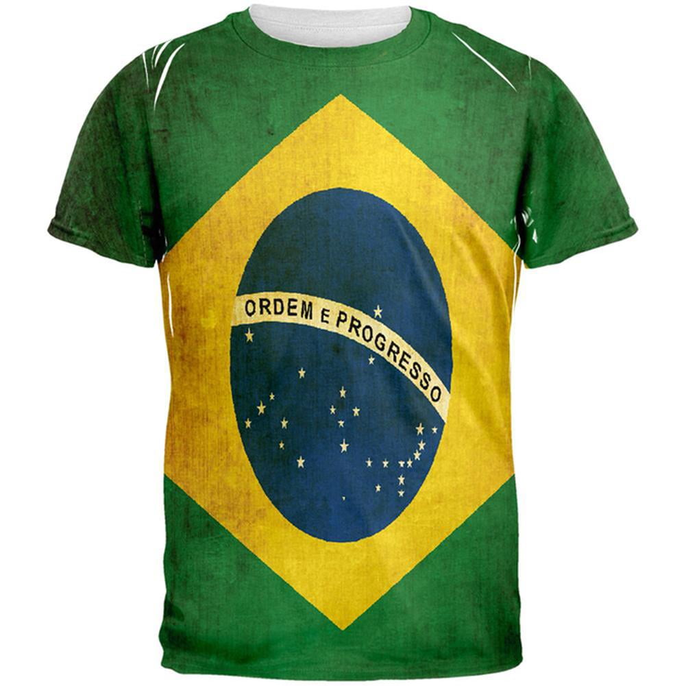 Flag t-shirt of brazil Royalty Free Vector Image